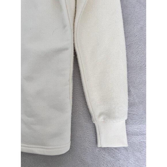 Wanakome Sweatshirt Womens XS Cream Funnel Turtleneck Cowl Pullover Terry - Picture 10 of 11